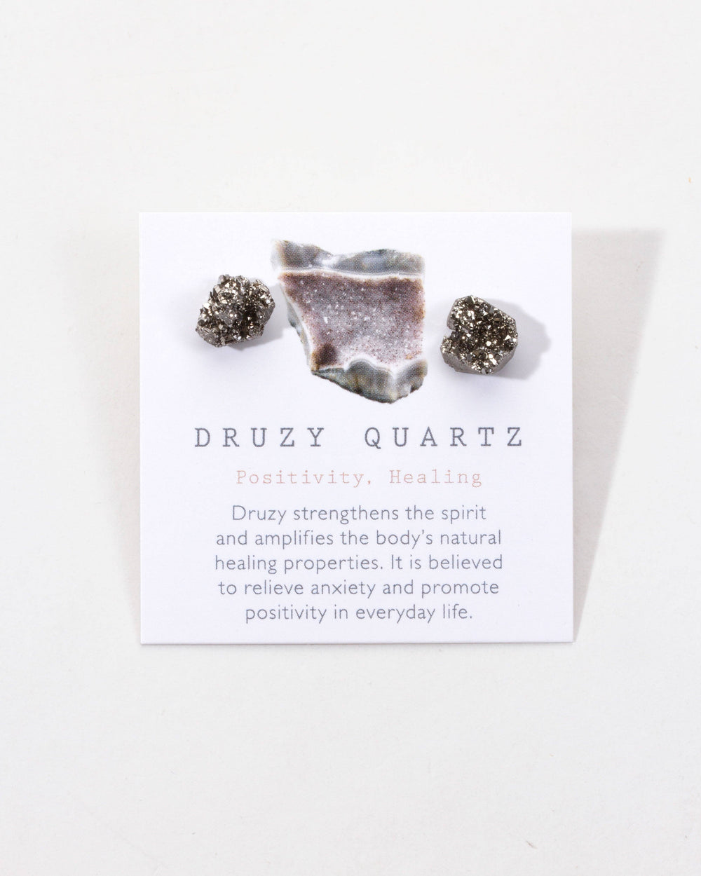 Silver Stardust Druzy Studs