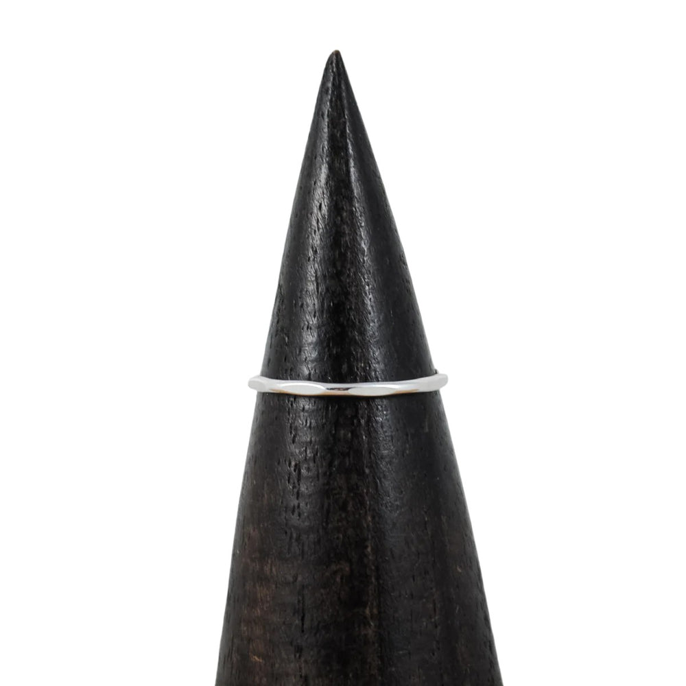 Individual Stacking Ring In Various Textures - sterling silver