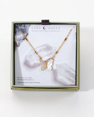 Mother-of-Pearl Flutter Necklace