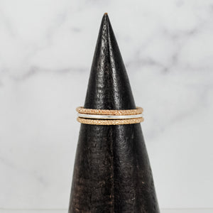 Sparkle Stacking Ring Set - mixed metals