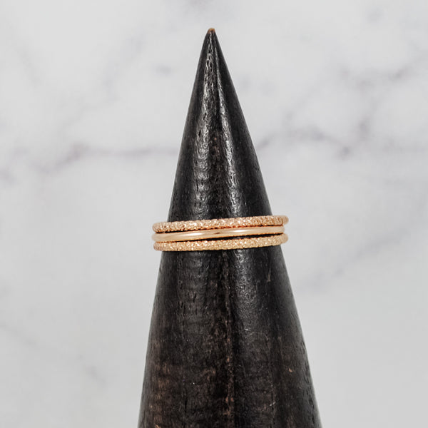 Sparkle Stacking Ring Set - gold-filled