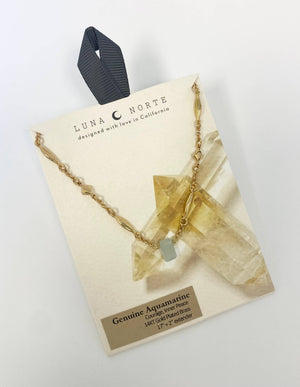 Luna Norte - Prism Gems Birthstone Necklace - March