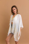 Boho Chic Floral Embroidered Kimono | Stitch Detail 🌼