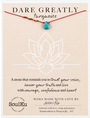 SoulKu - Limited Edition Turquoise Necklace for Dare Greatly