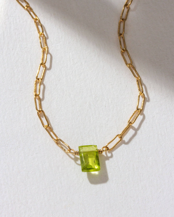 August Birthstone Necklace