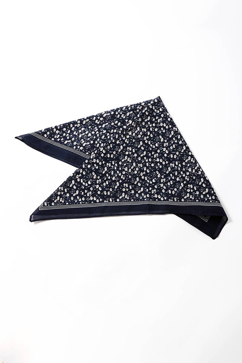 Boho Floral Cotton Bandana