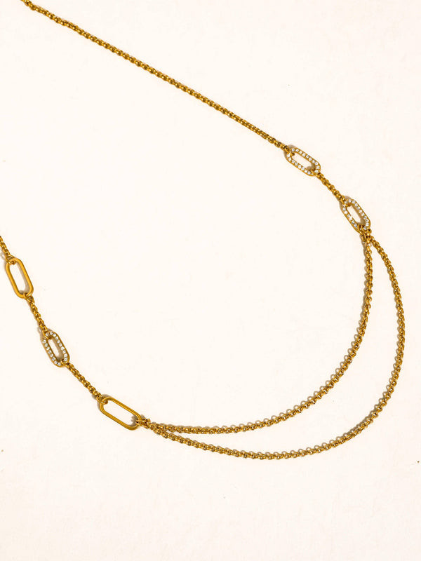 Flânerie by MAIQ - Vion 18K Gold Non-Tarnish Layered Chain Necklace