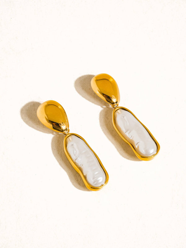 Félice 18K Non-Tarnish Pearl Drop Earring