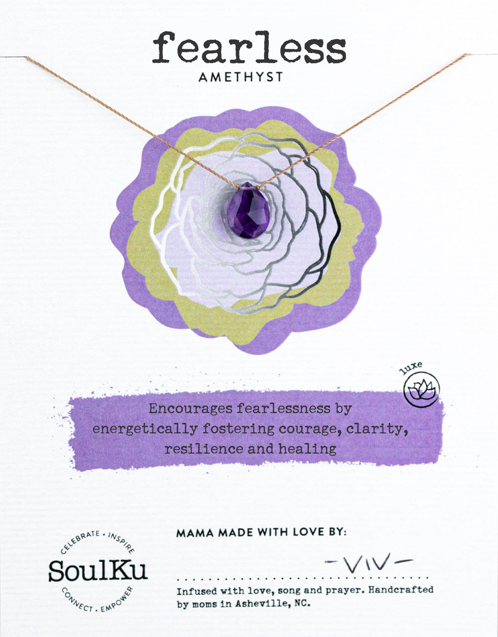 Fearless Amethyst Luxe Necklace