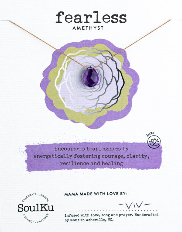Fearless Amethyst Luxe Necklace
