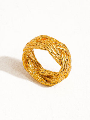 Flânerie by MAIQ - Celeste 18K Gold Vintage Twisted Bold Ring