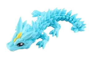 Articulated 3D Printed Dragon Figurine (5")