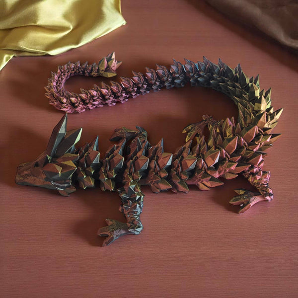 PowerTRC 3D Print - 3D Printed Articulated Crystal Dragon