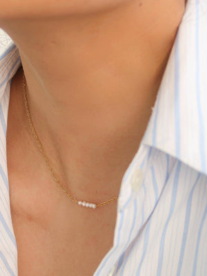 Leilani Non-Tarnish Multi Petite Pearl Choker