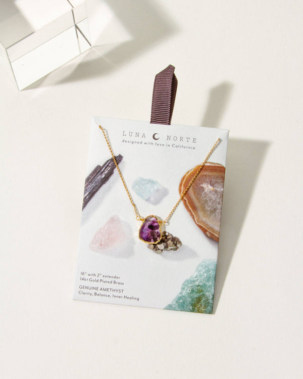 Earth, Wind and Fire Amethyst Necklace