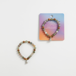 GeoCentral - Inner Stillness Crystal Bead Meditation Bracelet 8mm