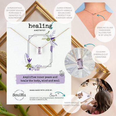 Healing Refined Necklace - Amethyst