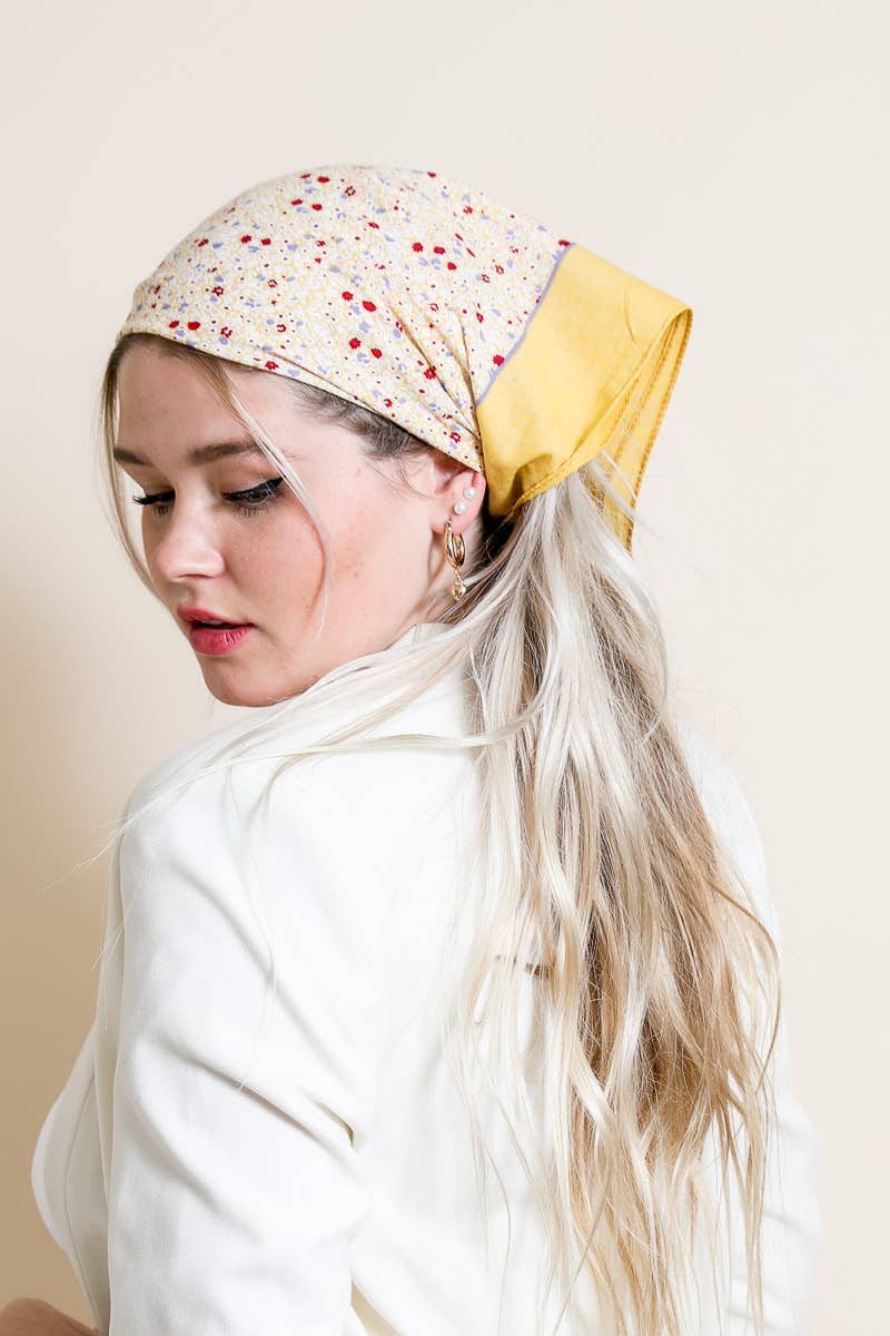Floral Wide Country Bandana
