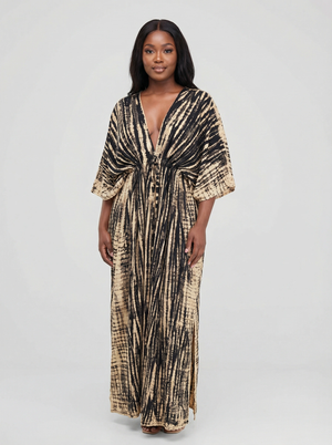 Tie Dye Kaftan Dress
