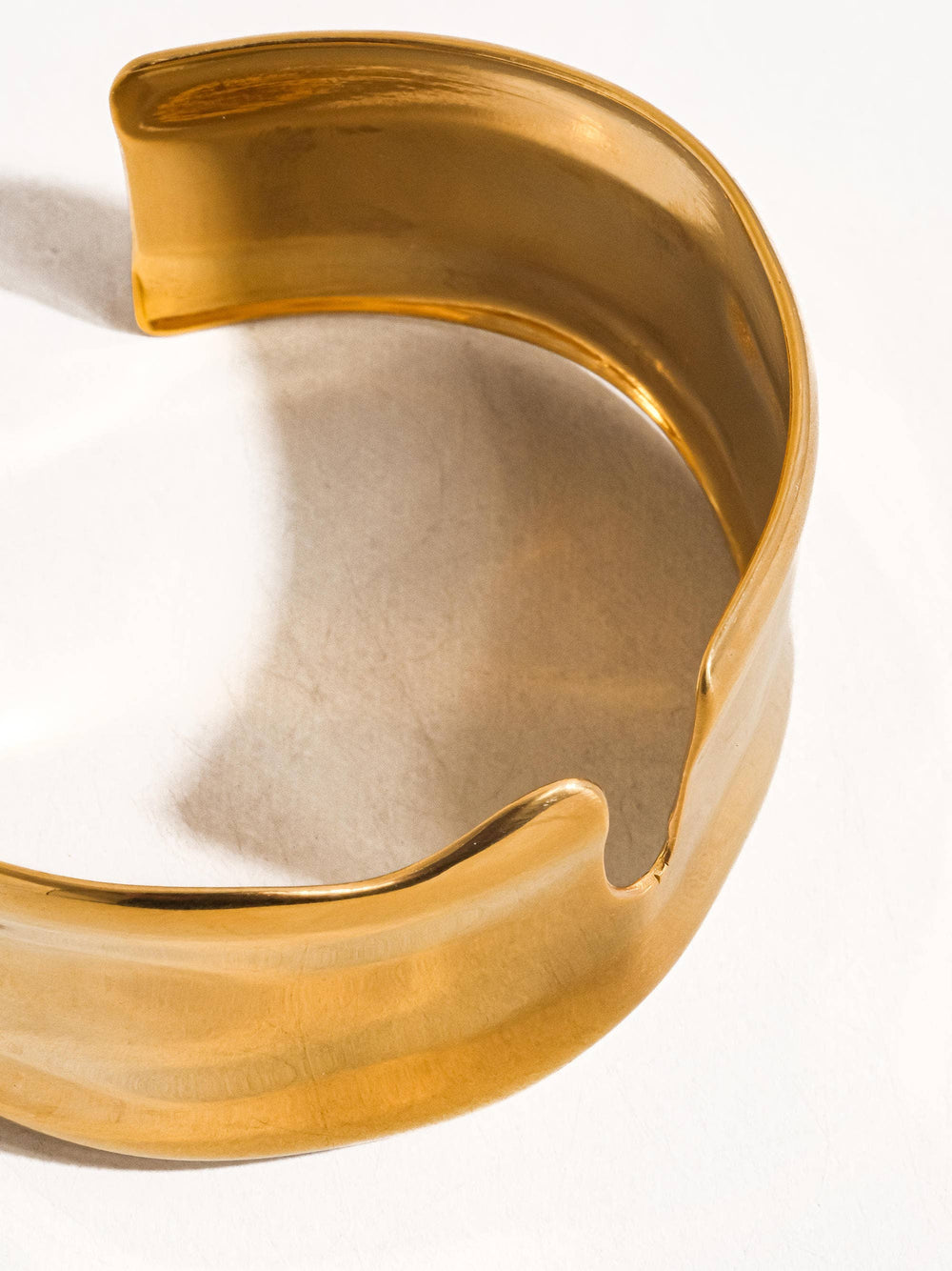 Clyde Gold Non-Tarnish Abstract Bold Bangle