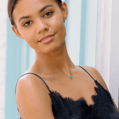 You Are Brave Amazonite Necklace