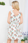 Mushroom Print Skater Dress