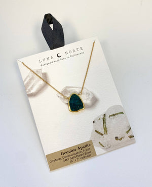 Earth, Wind and Fire Apatite Necklace