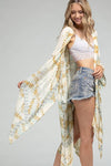 Mojito Geometric Motif Kimono