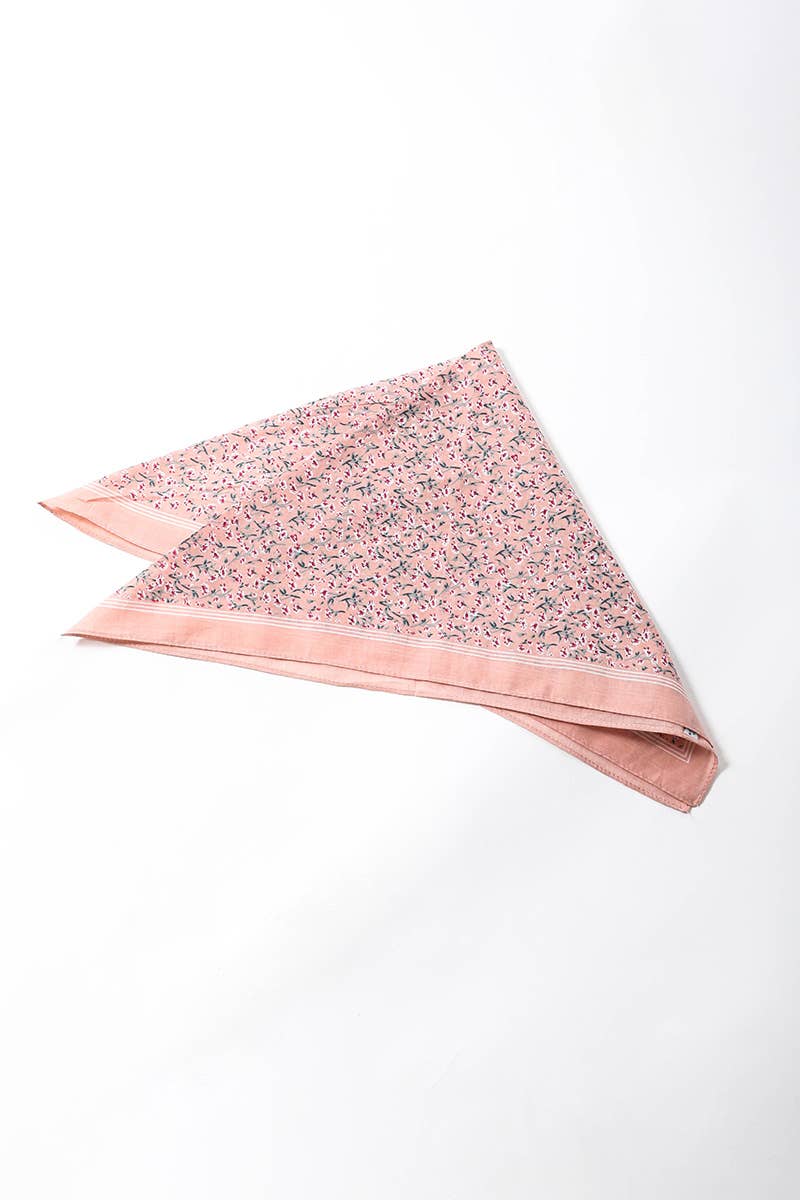 Boho Floral Cotton Bandana