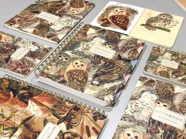 BV by Bruno Visconti - Pocket Art Journal  - Owls