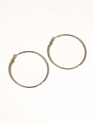 Eska Non-Tarnish Classic Thin Hoop Earrings