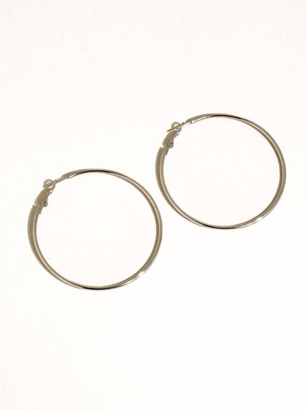 Eska Non-Tarnish Classic Thin Hoop Earrings