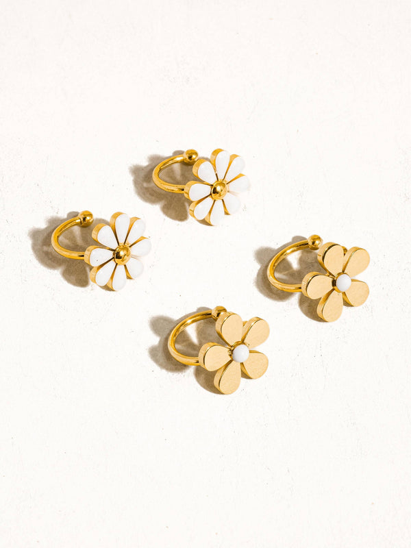 Flânerie by MAIQ - Cassia 18K Non-Tarnish Daisy Ear Cuff