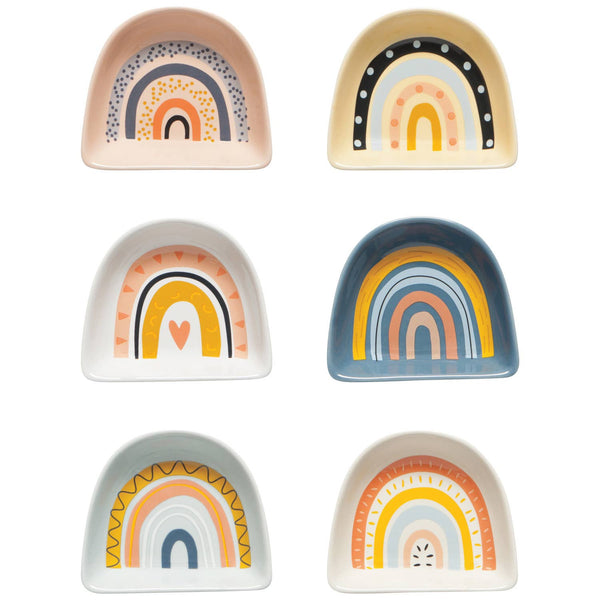 Danica Jubilee - Rainbows Shaped Pinch Bowls Set of 6