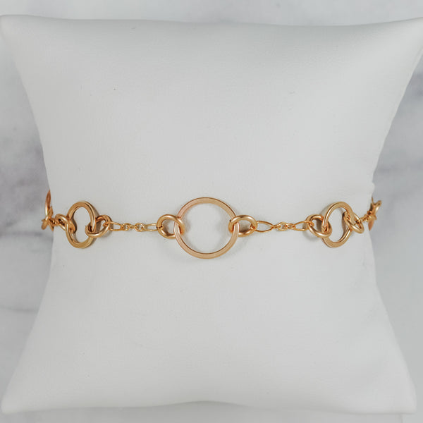 Circle Link Floating Bracelet - gold-filled