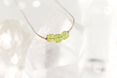 SoulKu - Peridot Birthstone Necklace for August - BRTH08