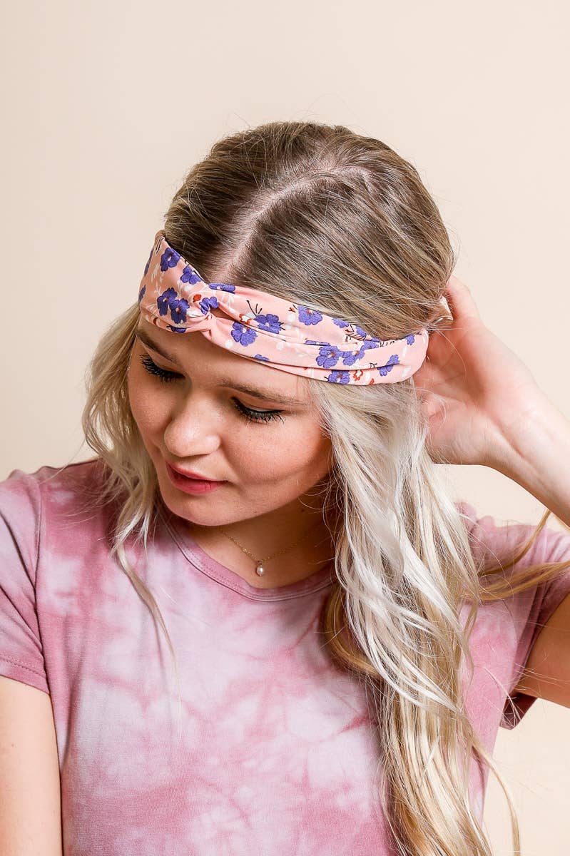 Sakura Blossom Twist Headwrap