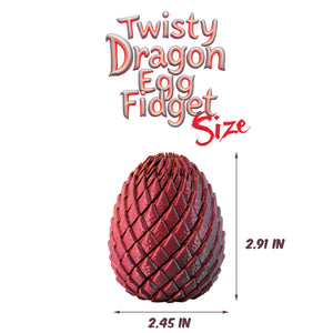 3D Printed Twisty Dragon Egg Fidget ~ Liquid Ball