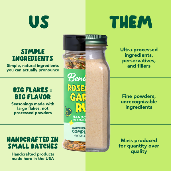 Benissimo / Hongar Farms / Lesley Elizabeth - Rosemary Garlic Seasoning & Rub (250mL PET)