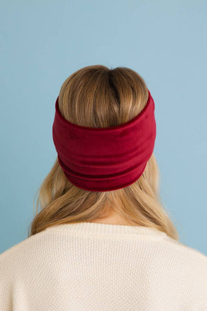 Black Soft Twisted Velvet Headband