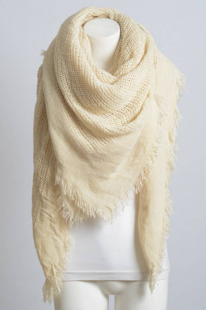 Lavender Open Weave Square Scarf