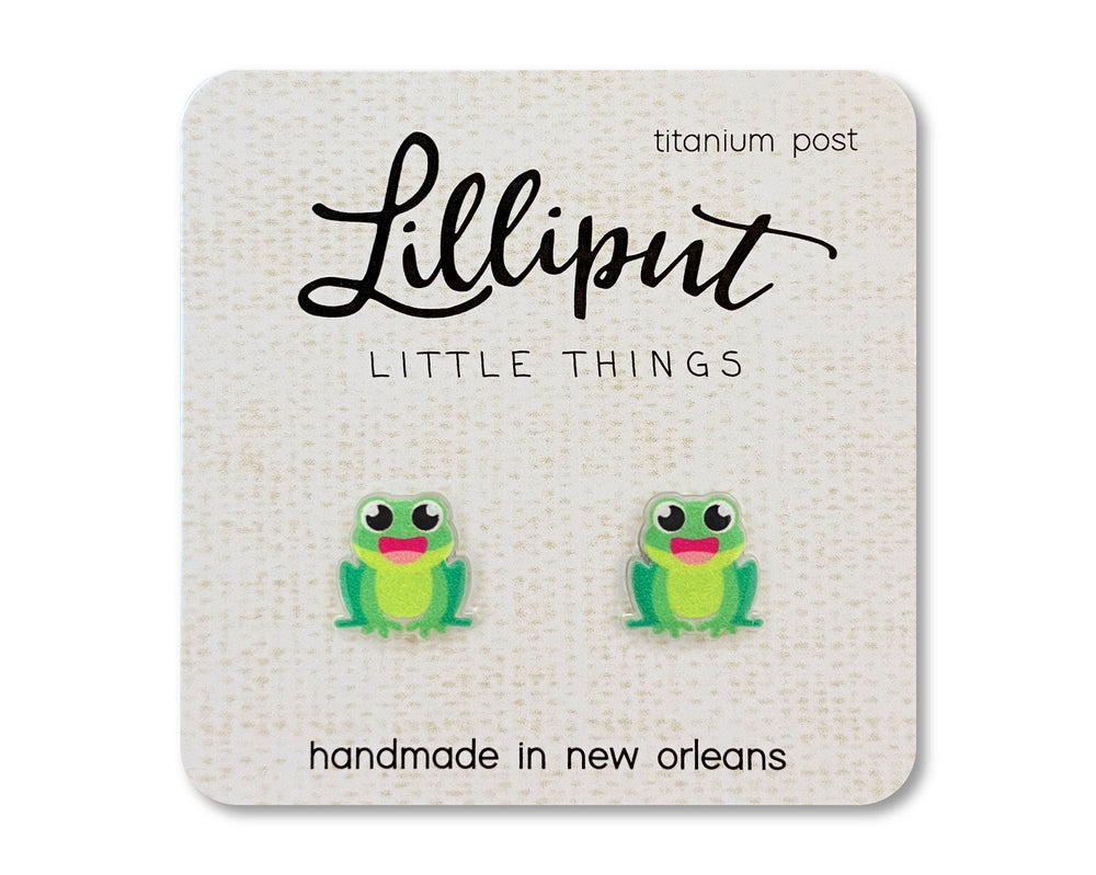 Lilliput Little Things - Frog Earrings // Animal Earrings