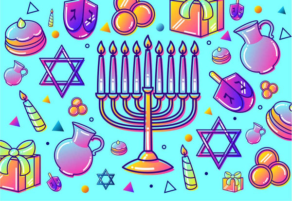 Micro Puzzles - HANUKKAH - FESTIVAL OF LIGHTS Jewish Holiday gift menorah