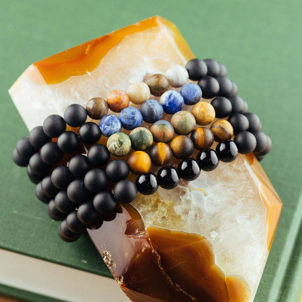 SoulKu - Laguna Agate Men's Bracelet for Steady