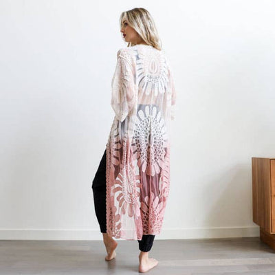 Ombre Lace Kimono