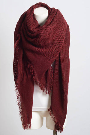 Lavender Open Weave Square Scarf