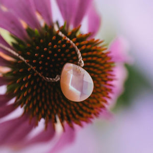 She Rises Heart of Pink Shell Necklace