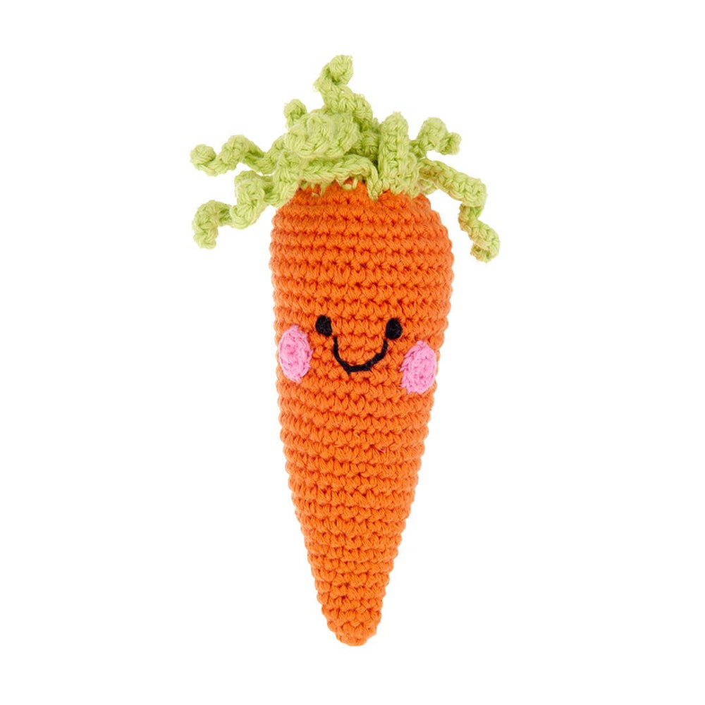 Springtime Baby Crocheted Carrot Rattle