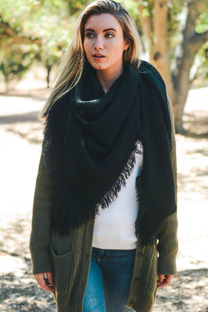 Lavender Open Weave Square Scarf