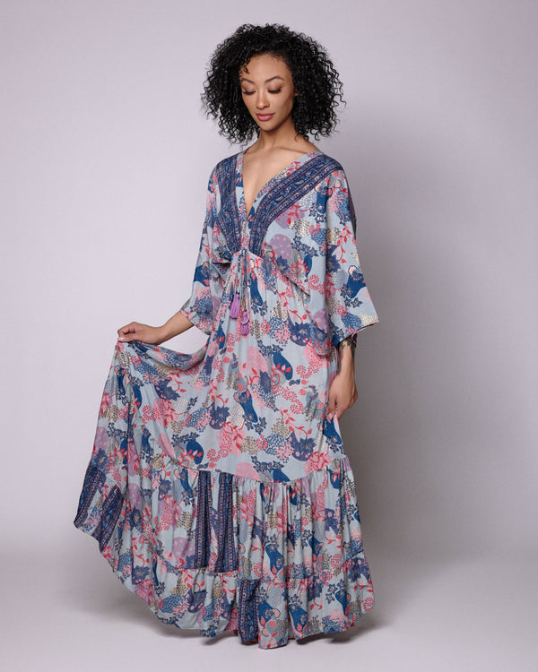 Silky Kaftan Maxi dress
